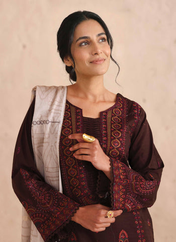Johra Vasal Embroidered Lawn Unstitched 3 Piece Suit D-4