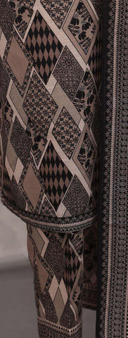 Co-Ords 3Pc Printed Khaddar Un-Stitched Coll By Hz-5