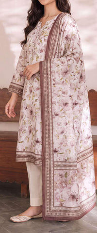 Daman Exclusive by VS Textiles | Printed Cambric 3 Piece Unstitched Suit D-7
