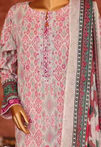 Elegant by HZ Textiles | Embroidered 3 Piece Unstitched Lawn Suit D-4