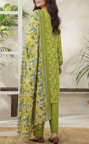 Daman Exclusive | Printed Lawn 3 Piece Unstitched Suit D-7