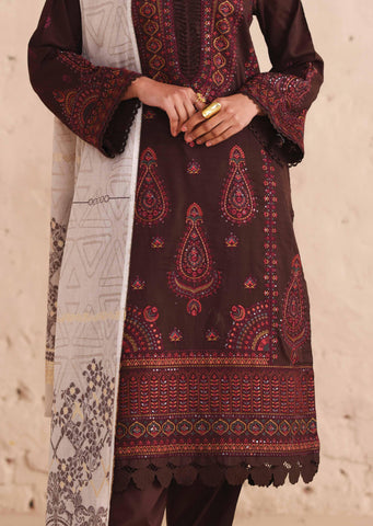 Johra Vasal Embroidered Lawn Unstitched 3 Piece Suit D-4