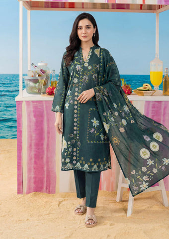 ZELINA by Tawakkal Fabrics | Digital Printed Lawn 3 Piece Unstitched Suit D-2