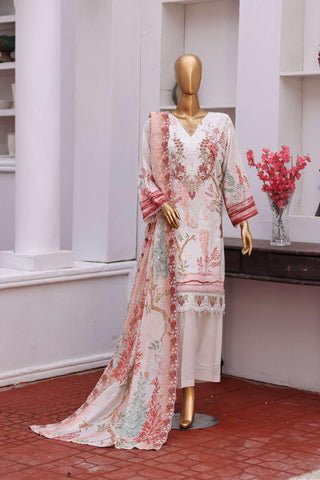 Winter Cut Dana | 3 Piece Semi-Stitched Embroidered Suit D-3