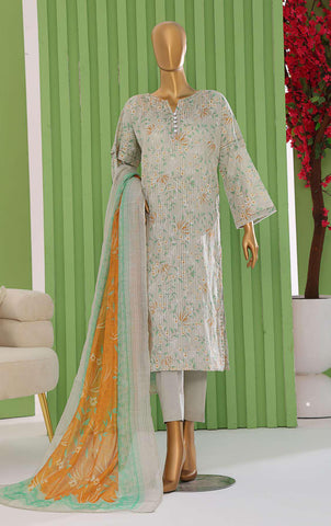 Dhagakari NinoKara Emb Coll Vol-2 Un Stitched 3Pcs  HZ-4