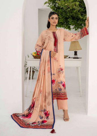 RESHAM LINEN PRINT DROP I COLL BY FIRDOUS D-04