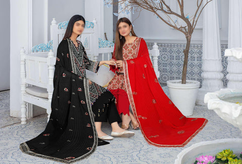 Haseen Premium Emb Coll:24 V-0147 By Sobia Waseem D-04