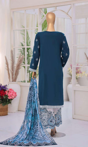 Oriental Printkari by HZ Textiles | Embroidered 3 Piece Unstitched Lawn Suit D-1