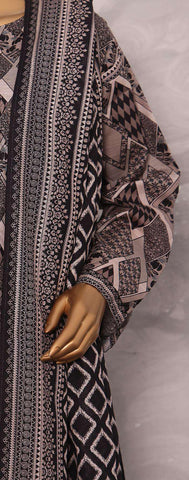 Co-Ords 3Pc Printed Khaddar Un-Stitched Coll By Hz-5