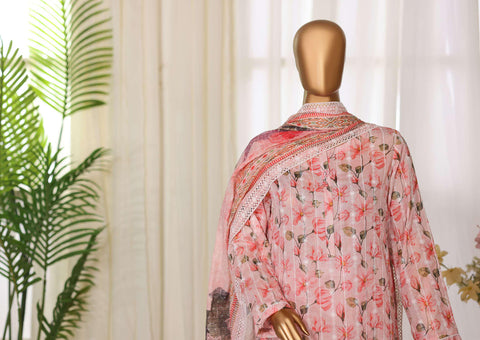 Dhagakari by HZ Textiles | Embroidered 3 Piece Unstitched Lawn Suit D-6
