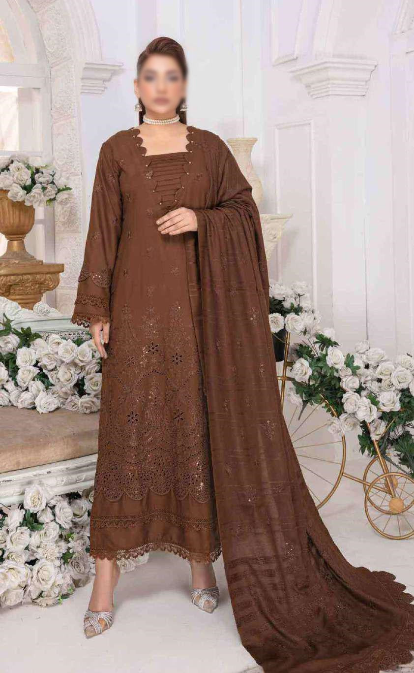 Chaap Luxury Emb Shamery Coll:24 By Sobia Waseem D-08