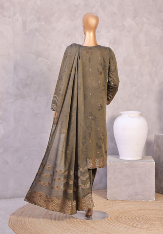 Valencia by HZ Textiles | Jacquard Embroidered 3 Piece Unstitched Suit D-6
