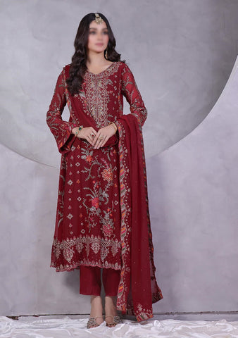 MANAAR LUXURY HANDWORK CHIFFON COLL BY SOGHAT D-04