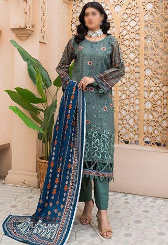 Aleeza Digital Fine Emb Khaddar Coll:24 By Sobia Waseem D-08