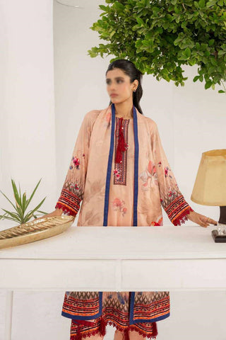 RESHAM LINEN PRINT DROP I COLL BY FIRDOUS D-04