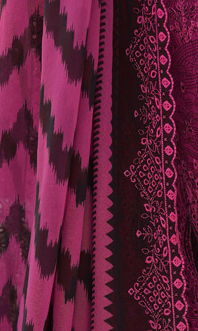 Venice by HZ Textiles | Premium Embroidered Cotton Lawn 3 Piece Unstitched Suit D-3