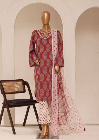 Raya by Sadabahar Embroidered Stitched 3 Piece Suit D-4