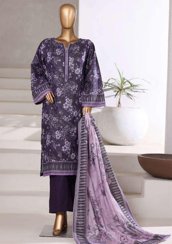 Sadabahar Printed Khaddar With Shimmer Ready To Wear 3Pc D-8