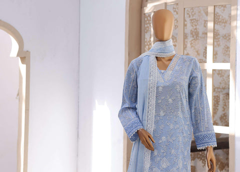 Nakshkari by HZ Textiles | Embroidered Lawn 3 Piece Unstitched Suit D-7