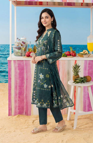 ZELINA by Tawakkal Fabrics | Digital Printed Lawn 3 Piece Unstitched Suit D-2