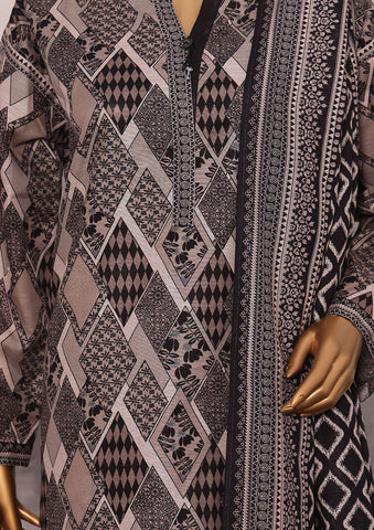 Co-Ords 3Pc Printed Khaddar Un-Stitched Coll By Hz-5