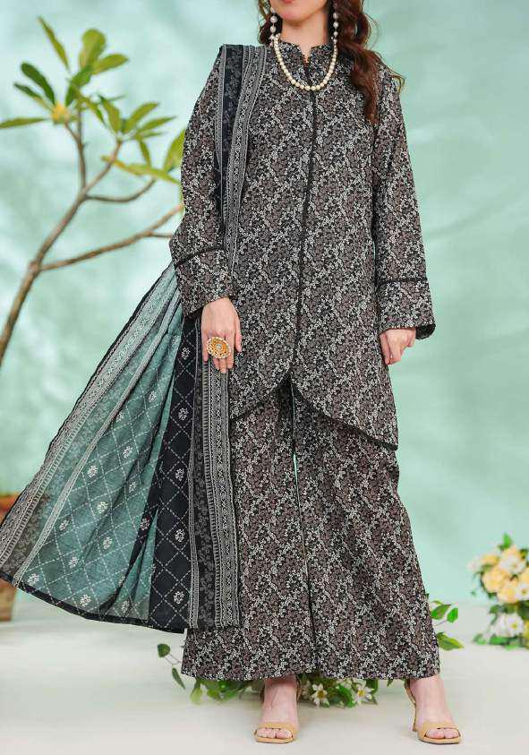VS DAMAN Exclusive Printed Lawn Unstitched 3 Piece Suit D-11