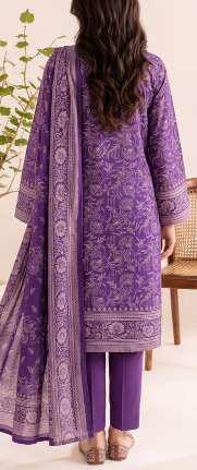 VS Textiles Pashmina Dhanak Printed Unstitched 3 Piece Suit D-5