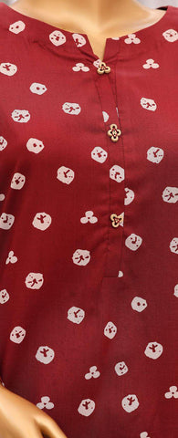 HZ Linen Wintery Printed Co-Ord Set D-3