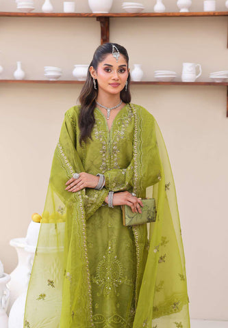 Eshaal Vol-2 Semi-Stitched Luxury Embellished Suit D-2