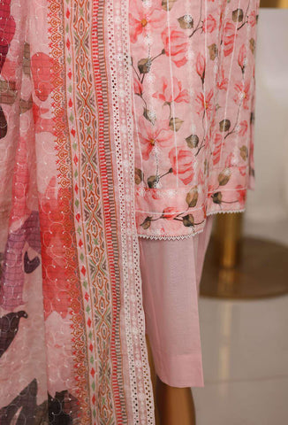 Dhagakari by HZ Textiles | Embroidered 3 Piece Unstitched Lawn Suit D-6