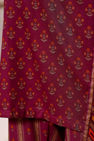 Sadabahar Luxury Lawn | Printed 3 Piece Stitched Suit D-8