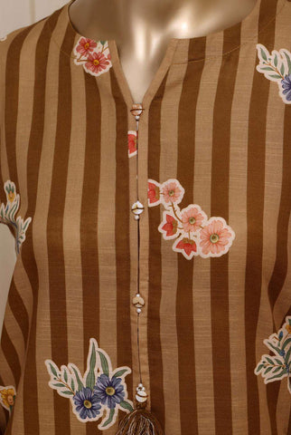 Sadabahar Printed Khaddar Stitched 3 Piece Suit D-8