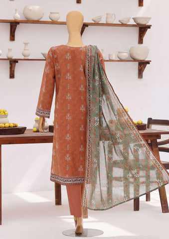 Everyday Prints by HZ Textiles | Printed Lawn 3 Piece Unstitched Suit D-5