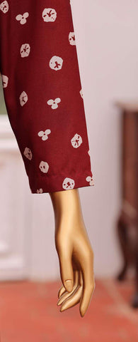 HZ Linen Wintery Printed Co-Ord Set D-3