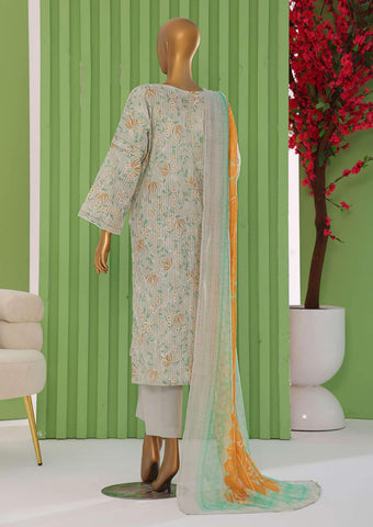 Dhagakari NinoKara Emb Coll Vol-2 Un Stitched 3Pcs  HZ-4