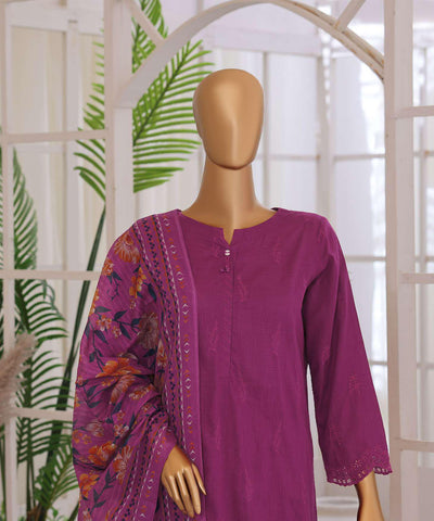 Oriental Printkari by HZ Textiles | Embroidered 3 Piece Unstitched Lawn Suit D-2