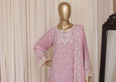 Sadabahar Luxury Embroidered Cotton Stitched 3 Piece Suit D-7