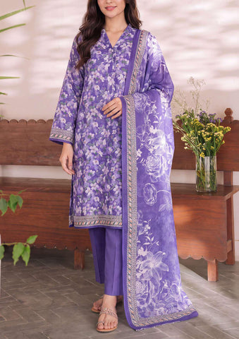 Daman Exclusive by VS Textiles | Printed Cambric 3 Piece Unstitched Suit D-8
