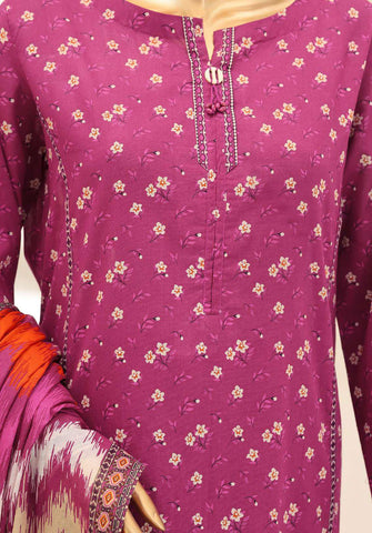 Summer Shades by HZ Textiles | Printed 3 Piece Unstitched Lawn Suit D-2