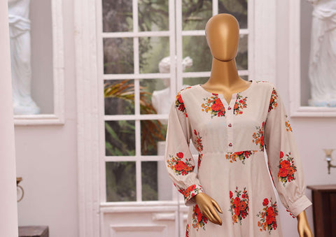 HZ Linen Wintery Printed Co-Ord Set D-4