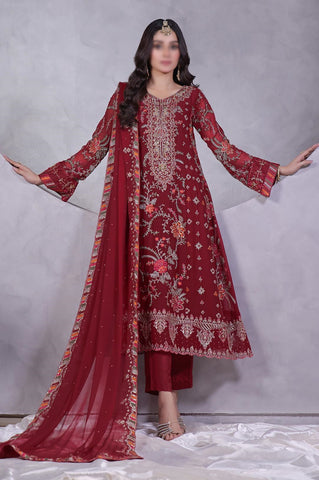 MANAAR LUXURY HANDWORK CHIFFON COLL BY SOGHAT D-04