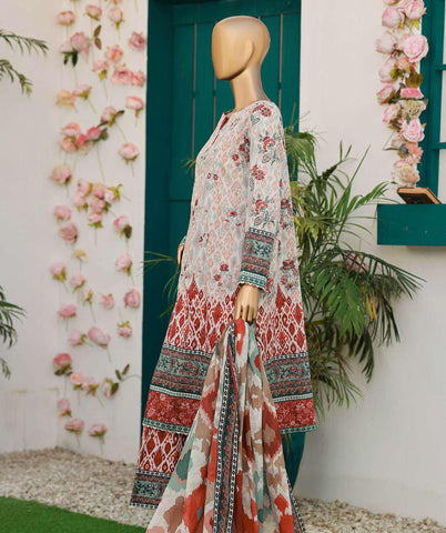 Elegant Embroidered Un-Stitched 3 Piece Collection By HZ Textile D-10