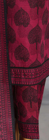 Co-Ords 3Pc Printed Khaddar Un-Stitched Coll By Hz-6