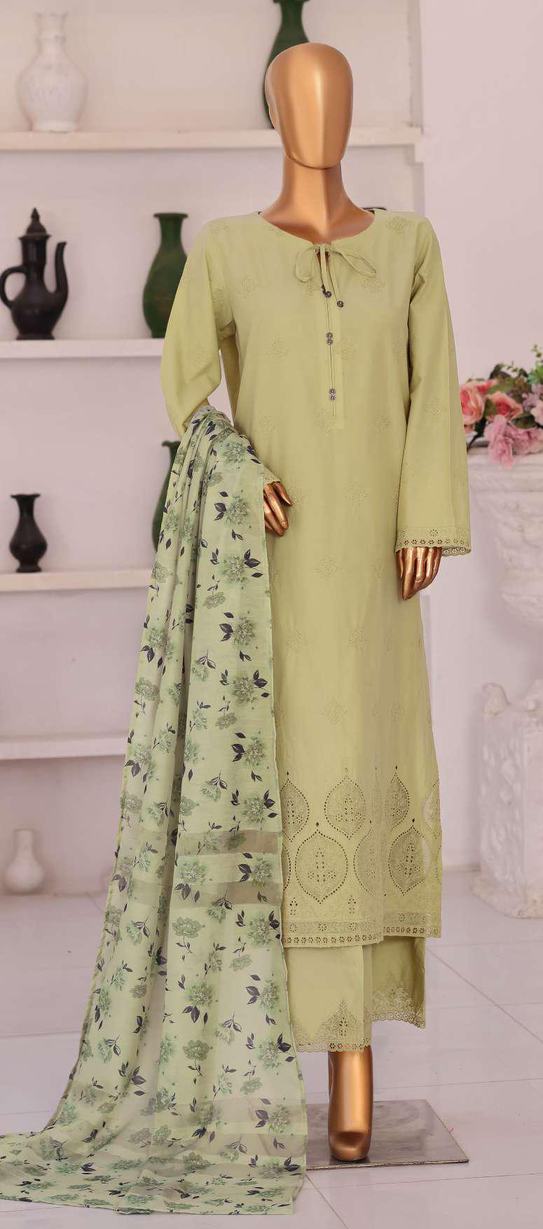 Floral Vibes by HZ Textiles | Embroidered 3 Piece Unstitched Lawn Suit D-6
