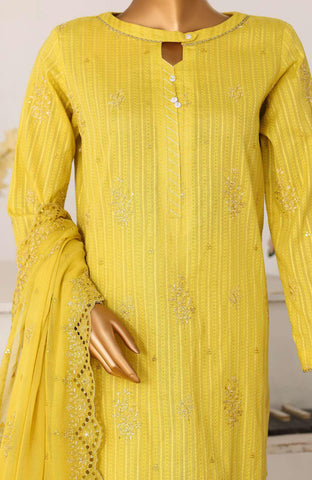 Mayaar by HZ Textiles | Embroidered 3 Piece Unstitched Suit D-10