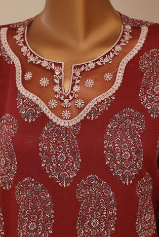 Raya by Sadabahar Embroidered Stitched 3 Piece Suit D-4