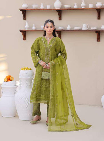 Eshaal Vol-2 Semi-Stitched Luxury Embellished Suit D-2