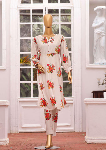 HZ Linen Wintery Printed Co-Ord Set D-4