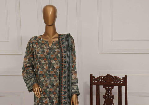Asasa Vol1 Digital Embroidered Lawn 3Pcs Hz Tex D-09