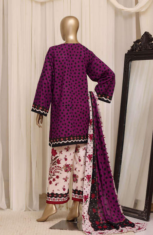 Sadabahar Printed Khaddar Stitched 3 Piece Suit D-9